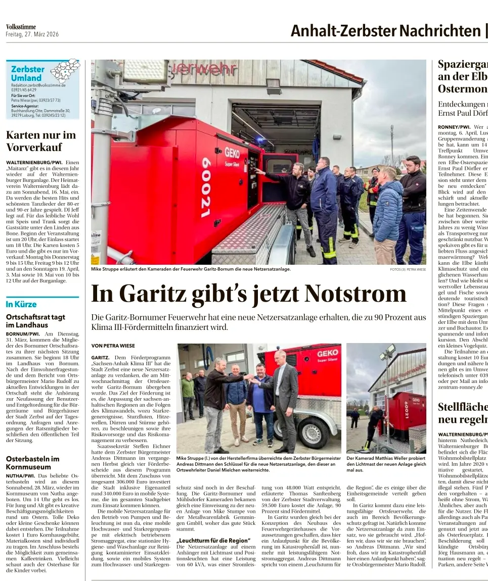 Zeitungsartikel